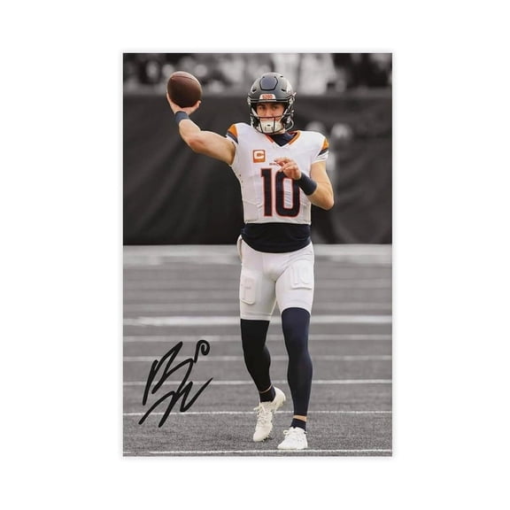 American Football Bo Nix Posters Sports Star09 Canvas Poster