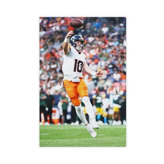 American Football Bo Nix Posters Sports Star90 Canvas Poster