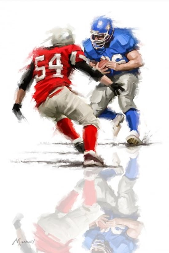 American Football Canvas Art - The Macneil Studio (24 x 36)