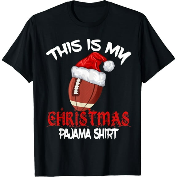 American Football Christmas Pajama Shirt T-Shirt