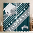 thumbnail image 1 of American Football City Curtains Football Lovers Curtains & Drapes, Rugby Sports Decor 30%-50% Blackout Curtains Geometric Striped Window Treatments 42''Wx84''L(Philadelphia), 1 of 6