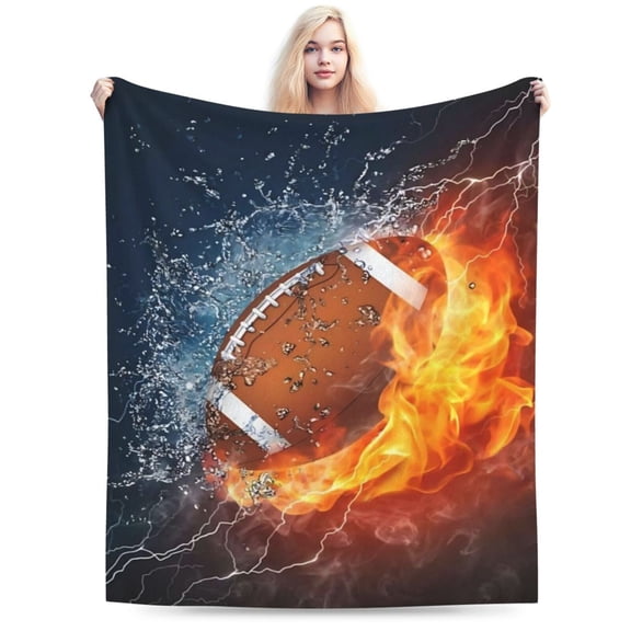 American Football Cool Sport Throw Blanket 80x60