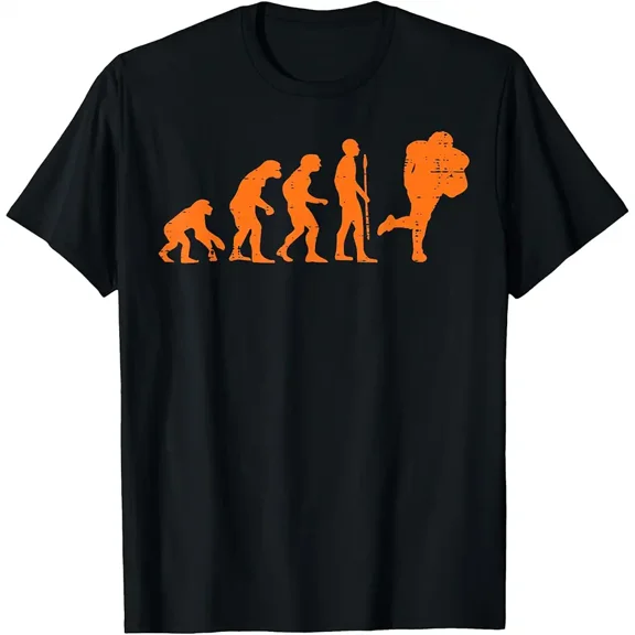 American Football Evolution Funny Sports Player Team Coach T-Shirt