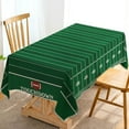thumbnail image 1 of American Football Field Tablecloth Touchdown Game Day Sport Themed Party Decoration Kitchen Dining Room Home Rectangular Table Cover (60" x 102"), 1 of 5