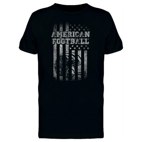 American Football Flag T-Shirt Men -Image by Shutterstock, Male 3X-Large