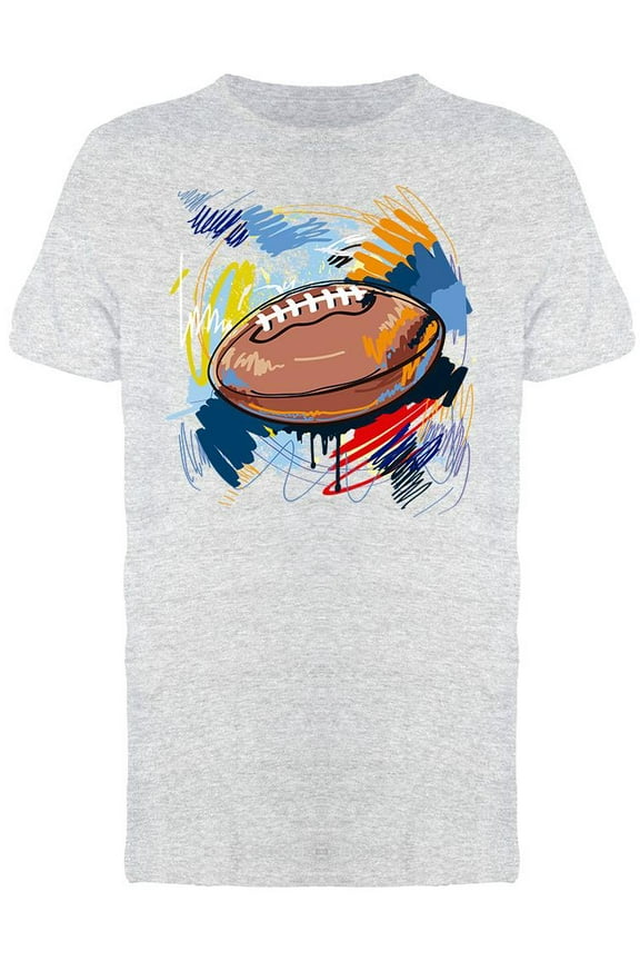 American Football Graphic T-Shirt Men -Image by Shutterstock, Male Medium