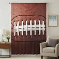 thumbnail image 1 of American Football Laces Sheer Curtains 63 Inches Long, Classic Rugby Sports Light Filering Curtains, Breathable Simi Curtain Privacy Drapes for Living Room Bedroom Lightweight Window Treatment, 1 of 9