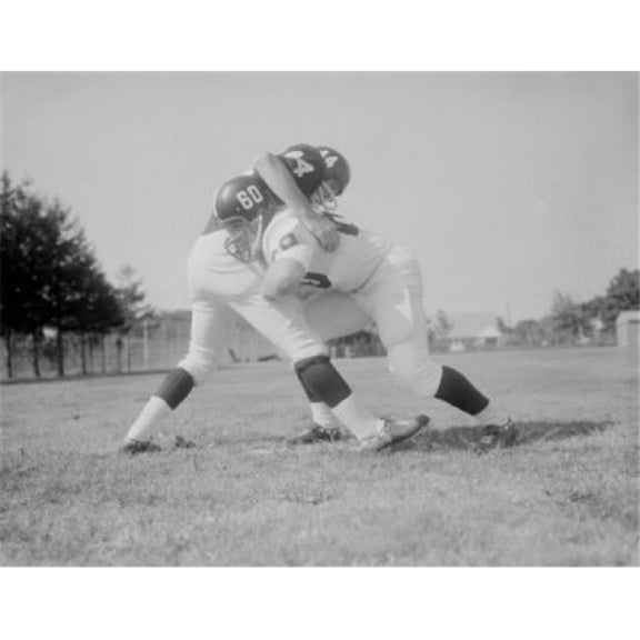 American Football Match Poster Print - 18 x 24 in.