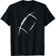 American Football Player And Fan Gear Co Unisex Adult Classic Fit Short Sleeve T-Shirt Black Small Football Silhouette