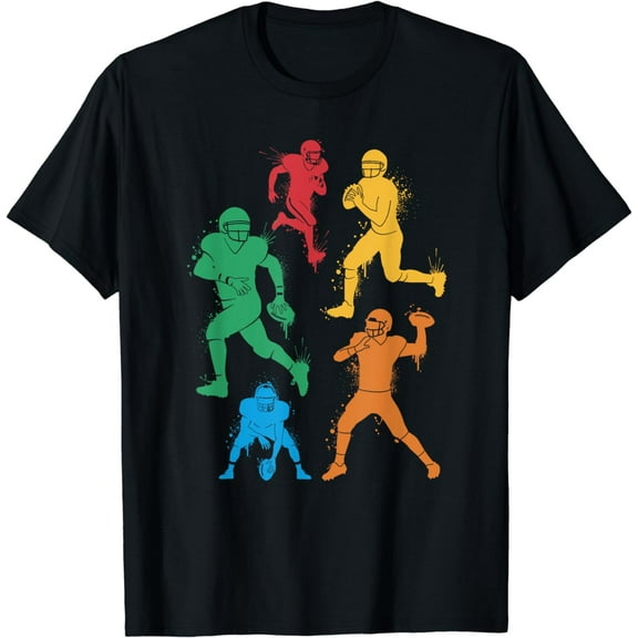 American Football Player Boys Girls Kids Football T-Shirt