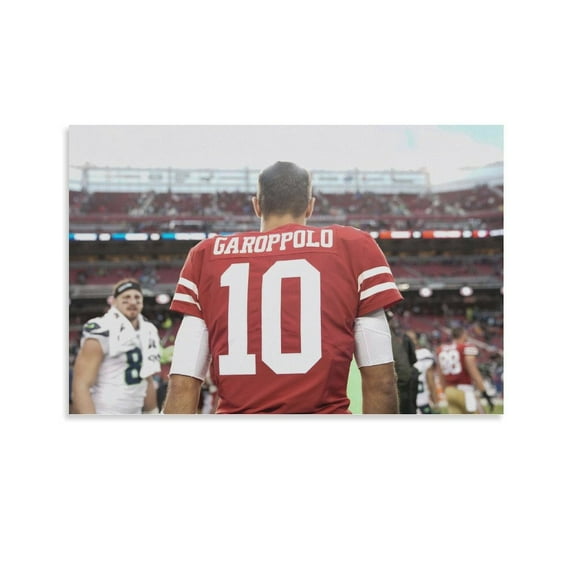 American Football Player Jimmy Garoppolo Poster Print Photo Art Painting Canvas Poster Home Decorative Bedroom Modern Decor Posters Gifts 08x12inch(20x30cm)