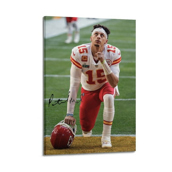 American Football Player Patrick Mahomes Classic Poster Anime Star Music Picture Wall Art Painting Canvas Posters Artworks Gift Room Aesthetic