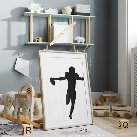 American Football Player Print // Sports Wall Art, Football Poster, Sports Prints, Boys Room Decor, Boys Room Wall Art Wall Art, Modern Wall Decor, 8x12 UNFRAMED