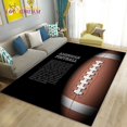 thumbnail image 1 of American Football Rugby Area Rug Large Carpet Rug for Living Room Bedroom Sofa Doormat Decoration Non-slip Floor Mat 3D, 1 of 7