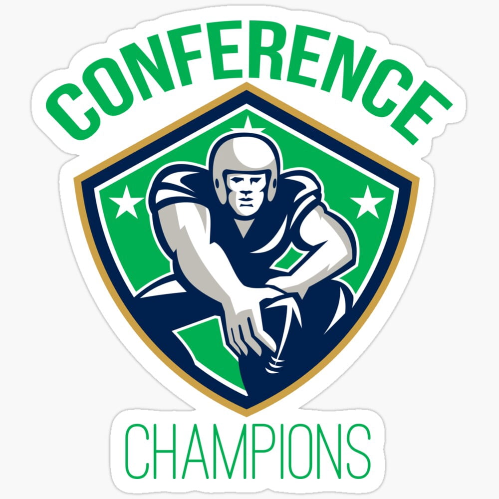 American Football Snap Conference Champions Sticker Baseball Sticker ...