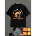 thumbnail image 1 of American Football Sport men's 180G 100% Cotton white Classic Unisex Shirt Short Sleeve tshirts Fashion Unisex Shirt Graphic tshirts Funny Unisex Shirt Crewneck tshirts, 1 of 7