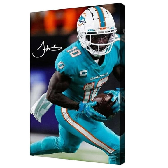 American Football Sports Dolphins Poster For Kids Fun Teen Birthday Christmas Gifts Tyreek Hill Rugby Star Posters Frames Canvas Wall Art Print Picture For Home Room Decor