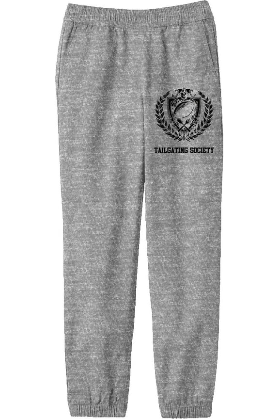 American Football Tailgating Society Youth Heather Gray Jogger Pants-Large