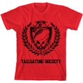thumbnail image 1 of American Football Tailgating Society Youth Red Crew Neck Short Sleeve Tee-XXL, 1 of 4