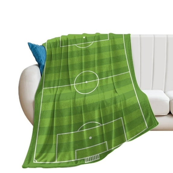 American Football Team Field Blanket Throw Blankets Warm Cozy Lightweight Couch Blanket Stuff Gifts for Women Mom Teens