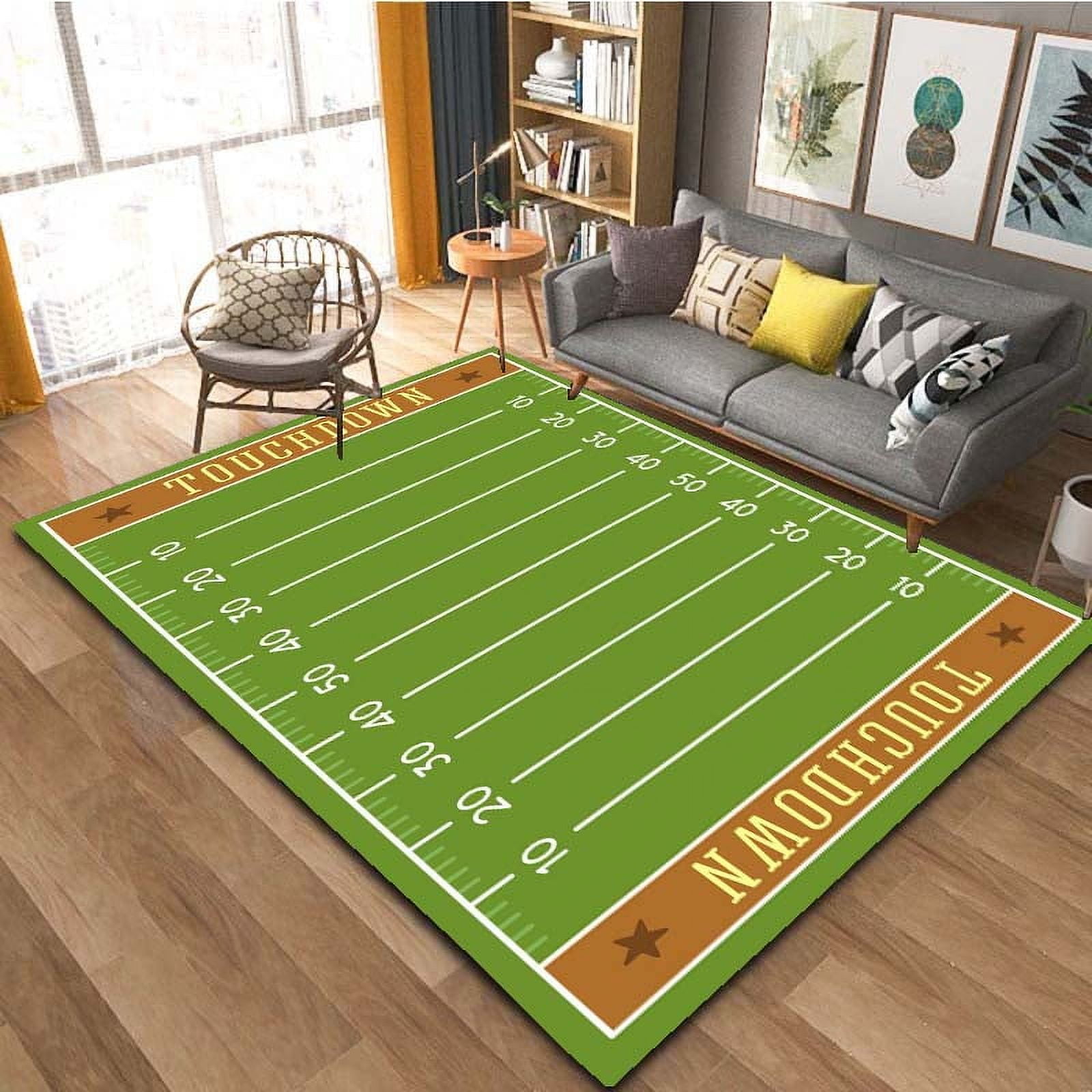 American Football Team Field Rugby Sport Area Rugs for Living Room ...