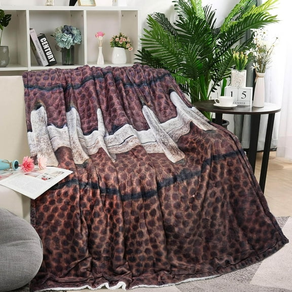 American Football Throw Blanket Soft Cozy Warm Fuzzy Thick Bed Couch Sofa Blankets for Sport Fans Kids Adults Gifts 50"x60"