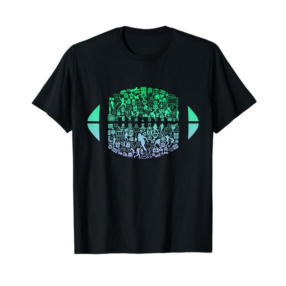 American Football Tshirt for Football Player Boys Football T-Shirt