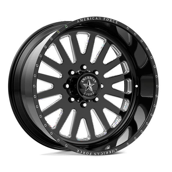 American Force Monoblock Forged Rim AWF20 24X12 8X170 G-BLK MACH -40MM, AFTNF20F25-2-20