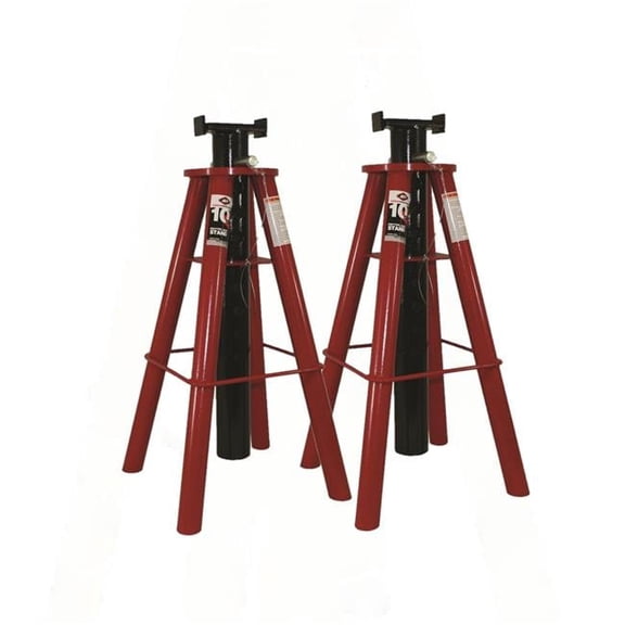 American Forge & Foundry 10 Ton High Height Pin-Style Jack Stand - Set of 2