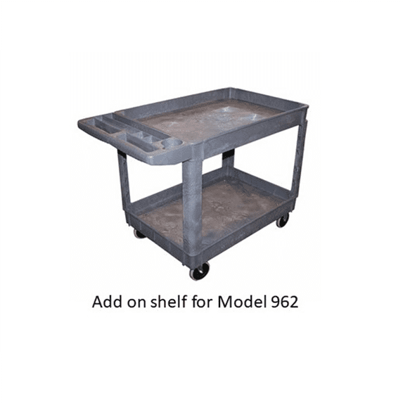 American Forge & Foundry Shop Cart Shelf Add On Tray - 36" x 24" - Polypropylene - For AFF Model 962 Cart