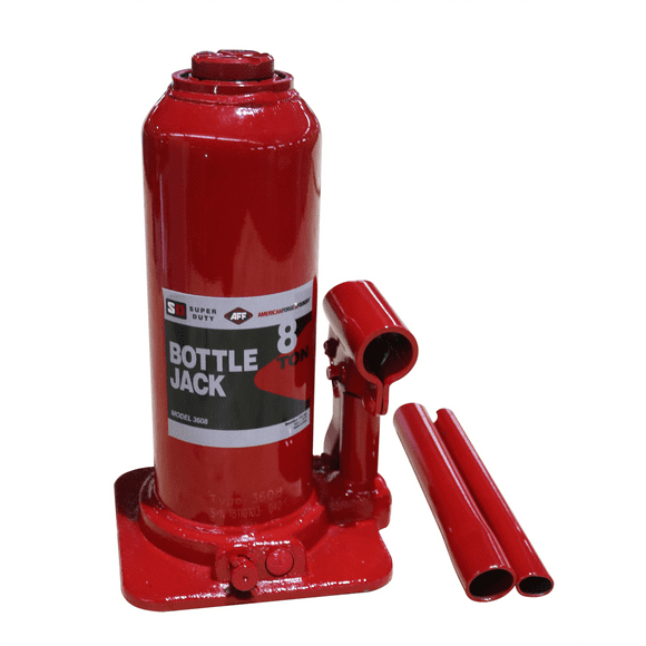 American Forge & Foundry AFF - Bottle Jack - 8 Ton Capacity - Manual - SUPER DUTY
