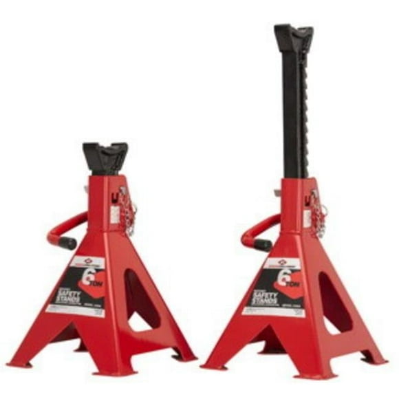 American Forge & Foundry Jack Stand,Heavy Duty,Ratchet,6 ton,PR 3306A