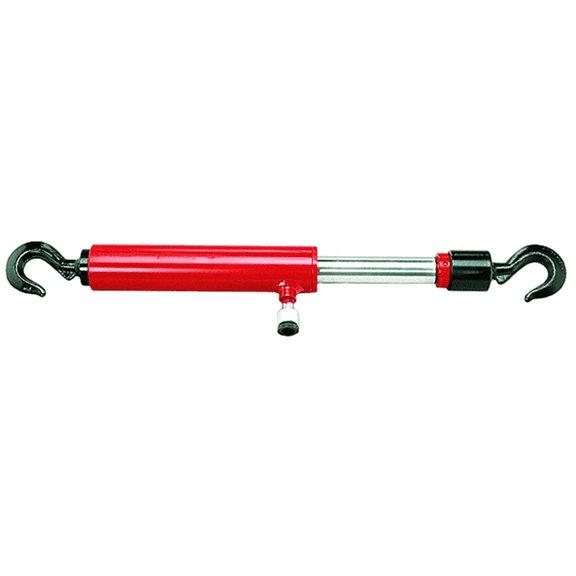 American Forge & Foundry Pull Ram - 10 Ton Capacity - 12' Collapsed H to 17" Extended H - Threaded w/ Additional Hook Adapters - Coupler: 1/4" 18NPTF