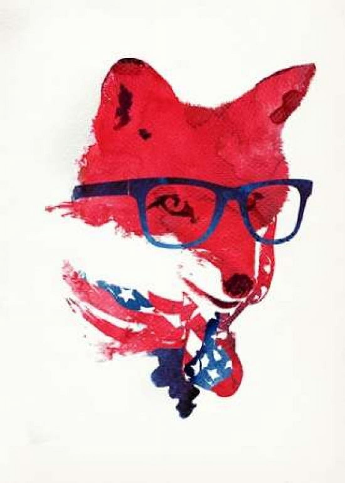 American Fox Canvas Art - Robert Farkas (18 x 24)