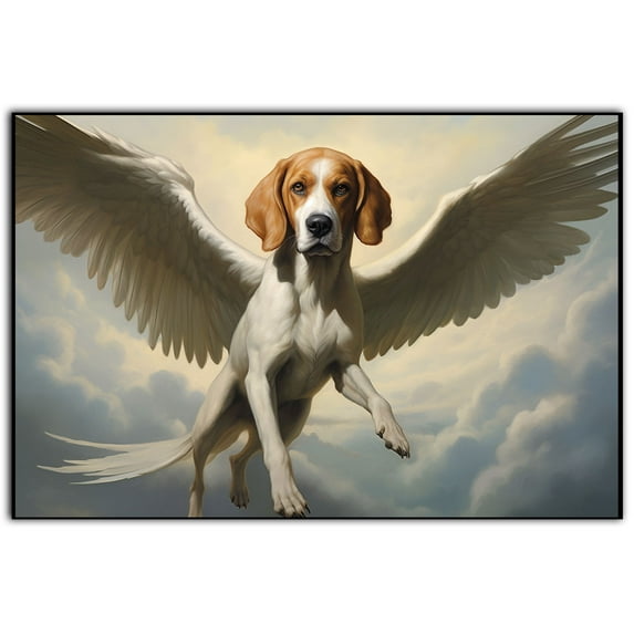 American Foxhound Gift - Cat or Dog Pet Loss Gift for a Grieving Friend - Pet Remembrance Gift and Sympathy Photo Keepsake, wall paper, kitchen wall décor