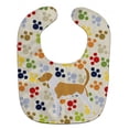 thumbnail image 1 of American Foxhound Pawprints Baby Bib, 1 of 3