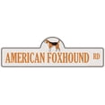 thumbnail image 1 of American Foxhound Street Sign | Indoor/Outdoor | Dog Lover Funny Home Décor for Garages, Living Rooms, Bedroom, Offices | SignMission personalized gift | 20" Wide, 1 of 5