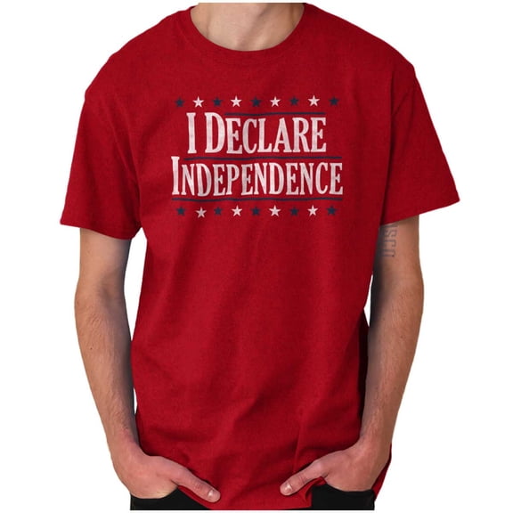 American Freedom Declare Independence Men's Graphic T Shirt Tees Brisco Brands S
