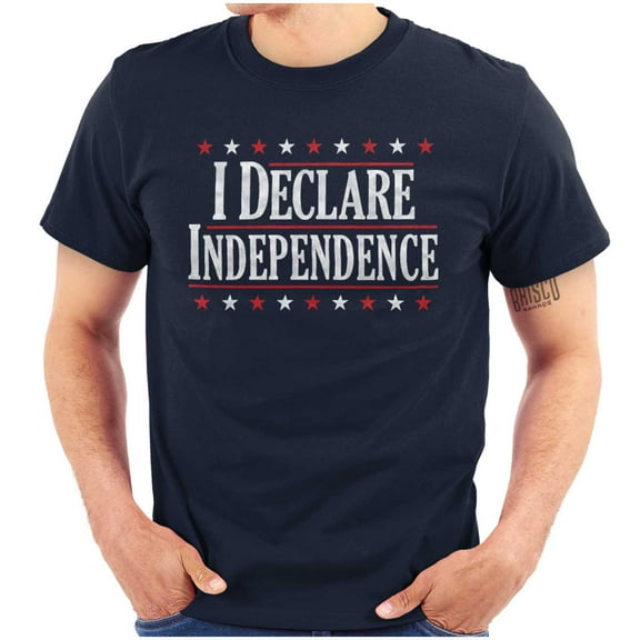 American Freedom Declare Independence Men's Graphic T Shirt Tees Brisco Brands S