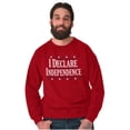 thumbnail image 1 of American Freedom Declare Independence Sweatshirt for Men or Women Brisco Brands 4X, 1 of 6