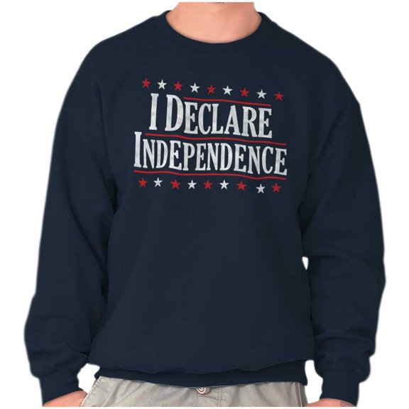 American Freedom Declare Independence Sweatshirt for Men or Women Brisco Brands L