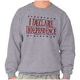 thumbnail image 1 of American Freedom Declare Independence Sweatshirt for Men or Women Brisco Brands M, 1 of 6