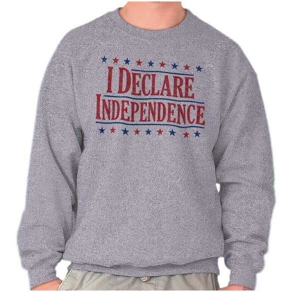 American Freedom Declare Independence Sweatshirt for Men or Women Brisco Brands S