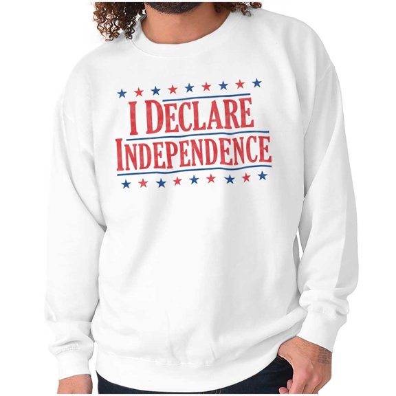 American Freedom Declare Independence Sweatshirt for Men or Women Brisco Brands X
