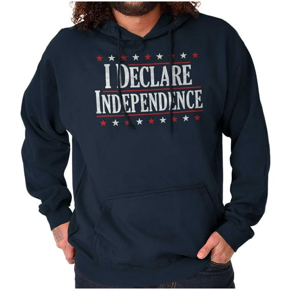 American Freedom Declare Independence Unisex Plus Fleece Graphic Hoodie Brisco Brands 5X