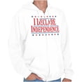 thumbnail image 1 of American Freedom Declare Independence Unisex Fleece Graphic Zip Up Hoodie Brisco Brands 2X, 1 of 6