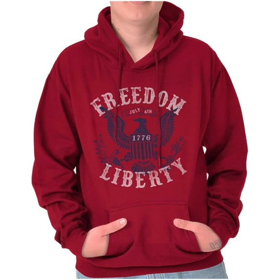 American Freedom Liberty 1776 Patriot Hoodie Sweatshirt Women Men Brisco Brands S