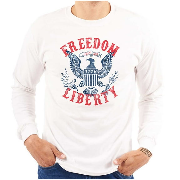 American Freedom Liberty 1776 Patriot Long Sleeve TShirt Men Women Brisco Brands S