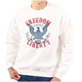 thumbnail image 1 of American Freedom Liberty 1776 Patriot Unisex Plus Fleece Graphic Sweatshirt Brisco Brands 3X, 1 of 6