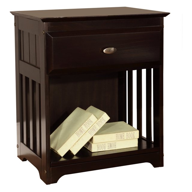 American Furniture Classics 1Drawer Nightstand, Espresso Finish
